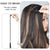Long Yaki Straight Ponytail Extensions Braids With Clip Ponytail for Women 2 PCS