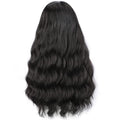 Hot  Water Wave Synthetic Hair Wigs With Headband Glueless Scarf Headband Wig Synthetic Fiber Hair