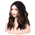 2022 Hot Black Brown Mini Lace Front Gradient Wig