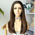 Ins Hot Women's Middle Part Long Curly Hair Big Wave Before Lace Wig For Daily Use