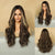 Long Wavy Medium Parted Pick Dyed Golden Brown Long Curly Hair For Everyday Use