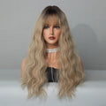 Ins Hot Bangs Long Curly Hair Water Ripple Curly Wig For Daily Use