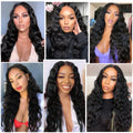 Synthetic Long Curly Wig For Black Women Natural Middle Part Hairline Heat Resistant Daily Use Wigs