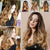 22 Inch Long Wavy Ombre Brown Mini Lace Wigs