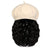Wigyy Black Berets Cap with 8 Inch Wavy Curly Hat Wig