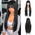 Ins Hot Long Straight  Wigs with Bangs for Women Orange/Black/White Wig Cosplay