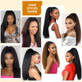 Top Extensions Long Straight Yaki Ponytail