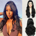 Full Head Cover With Long Curly Black Hair For Women