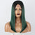 Omber Green Wigs  Short Straight Bob Part Lace Wigs