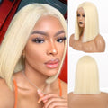 Ins Hot Mixed Dark Brown and Blonde Color Synthetic Wigs Short Straight Bob