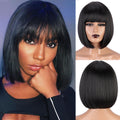 Ins Hot Short Srtaight Bob Blonde Wigs for Women Black Red Brown Orange Pink Cosplay Wigs Natual Hair