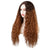24inches Gradient Golden Curly Brazilian Mini Lace Front Wig