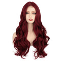 Ins Hot Long Curly Mini Lace Front Red Wigs