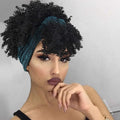 Hot Sexy Kinky Curly Wigs with Blue Headband