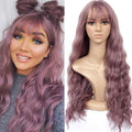 Halloween Long Wavy Purple Wigs