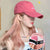 Pink Baseball Cap Wig
