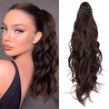 Top Long Wavy Ponytail Claw Clip in Hair Extensions