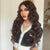 Ins Hot for Women Long Body Wavy Dark Brown Middle Part Water Wave Hair Wig Cosplay Natural Heat Resistan
