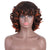 Fashion Girl High Temperature Fiber Short Curly Black Mixed Brown Wigs