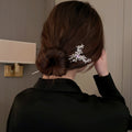Vintage Diamond Inlaid Crescent Hairpin Butterfly Metal Geometric Hair Clip Hair Claws Women Girls Fashion Hair Accessories