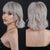 Ins Hot Women's Short Hair Slightly Curly Bangs Wig For Daily Use