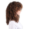 Synthetic Curly Mixed Brown Wig for Women