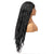 Natural Black Body Wave Headband 28''  with  Wig