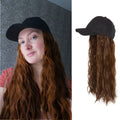 Wigyy 24inch Black Cap with Wave Hair Cap Wig
