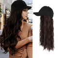 Wigyy 24inch Black Cap with Wave Hair Cap Wig