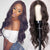 Long Wavy Black Wigs For Women KanekalEn Cosplay Mini Lace Front Wigs