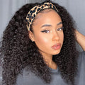 Headband Wig Curly Human Hair Wigs for Black Women Brazilian Kinky Curly Natural Human Hair