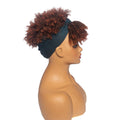 Hot Sexy Kinky Mixed Brown Curly Wig with Headband
