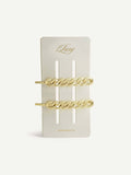 Let's Link Up Gold Chain Hair Clips