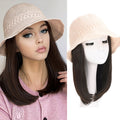 Summer Hat Wigs With Straight 11.8 Inches Hair