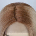 Ombre Blonde  Lace Wigs Short Straight Lace Front Wig for Women