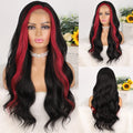 Long Natural Wave Black Wigs Middle Curly Wigs for Daily Use Hairs