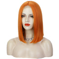 Ins Hot Orange Short Bob Mini Lace Front Wigs