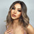 Ins Hot  Ombre Blonde Wig Short Wavy Small Lace Wigs