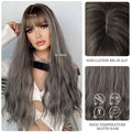 Ins Hot Women's Long Hair Water Ripple Bangs Long Curly Hair For Daily Use