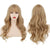 Long Wig with Bangs Blonde Wavy Wig for Women