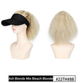 Women's Empty Top Hat Medium Wool Curly Wig For Daily Use