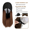 Black And White Baseball Cap Wig