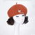 Wigyy Orange Beret Wavy Short Curly Wig For Daily Use