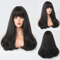 Ins Hot Bangs Long Curly Hair Pear Roll Chemical Fiber Wig Set Suitable For Party Use