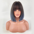 Ins Hot Women's Short Straight Bobo Head Wig For Daily Use