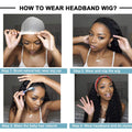 Hot with Headband Yaki Straight Wig for Daily Party Use