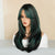 Women's Long Curly Hair In The Middle Part Of The Head Dyed Hair Tail Slightly Curly Wig