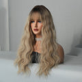 Ins Hot Bangs Long Curly Hair Water Ripple Curly Wig For Daily Use