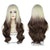 Wigyy Women's Long Wavy And Wavy Mini Lace Gradient Color Wig