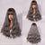 Women's Long Curly Hair Bangs Gradient Color Big Wave Wig For Daily Use